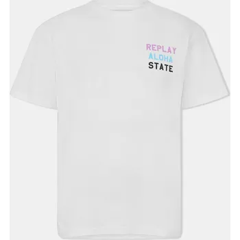 Pánské tričko Tričko Replay White 1130158 XL