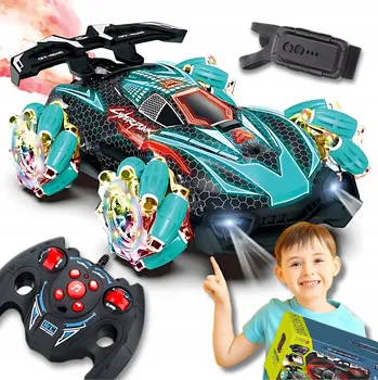 RC model auta Zdalnie sterowany samochód Auto RC LED světla Pára Vodní Drift Car 360 Dým