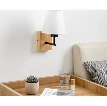 Nástěnné svítidlo Brilagi - Nástěnná lampa NUBILA WOOD 1xE27/25W/230V dub/bílá