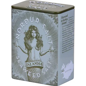 Koření Arktická sůl 100 g, mořská řasa, vločky, plechovka, Nordur Salt