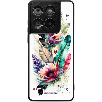 Pouzdro na mobilní telefon Lesklý kryt Mobiwear Glossy - Motorola Edge 60 Fusion - G017G Pírka a květy (Prémiové lesklé pouzdro, obal, kryt Mobiwear Glossy na mobil Motorola Edge 60 Fusion - G017G Pírka a květy, materiál Plast + TPU silikon - krytí po všech stranách, neošoupatelný)