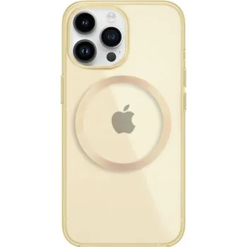 Lesklý transparentní kryt s MagSafe pro iPhone 14 Pro - žlutý