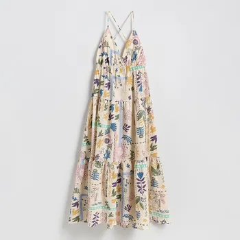 Dámské šaty Reserved - Vzorované maxi šaty - vícebarevná - 297FH-MLC - 297FH-MLC-M