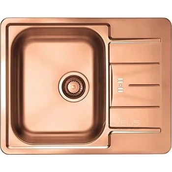 Granitový dřez Jednokomorový dřez Alveus 1 ocel hnědý