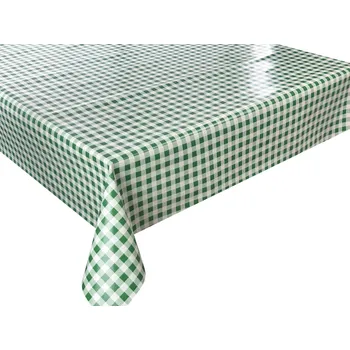 ubrus Cerata na Metráž Ubrus Zelená Kostka 260x140 cm