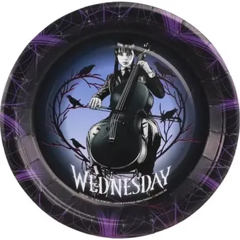 Talíř Papírové talíře Wednesday 18cm - 8ks