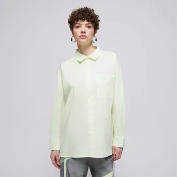 Nike Košile W Nsw Nk Chll Ppln Ls Btn Top Zelená Xs