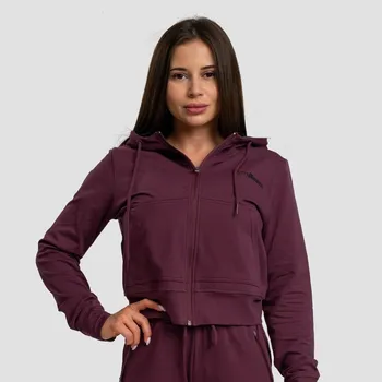Dámská mikina GymBeam Dámská mikina Zip-up TRN Eggplant XS