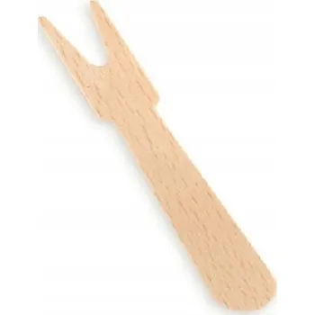 Jednorázové nádobí Dřevěné vidličky na jedno použití Kram 28095 73 mm 500 ks