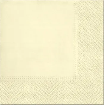 Papírový ubrousek Ubrousky Paw Unicolor Champagne 33x33 cm