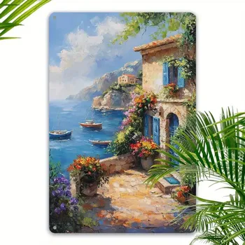 Plechová cedule BAF Kovová cedule Nádhera u moře 30 x 20 cm