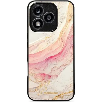 Pouzdro na mobilní telefon Lesklý kryt Mobiwear Glossy - Honor 400 Lite 5G - G027G - Růžový a zlatavý mramor (Prémiové lesklé pouzdro, obal, kryt Mobiwear Glossy na mobil Honor 400 Lite 5G - G027G - Růžový a zlatavý mramor, materiál Plast + TPU silikon - krytí po všech stranách,)