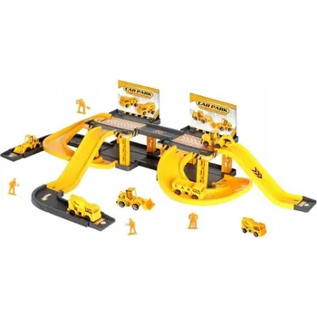 autíčko Bavytoy Skládací dráha s pracovními autíčky