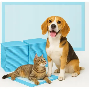toaleta pro psa PODLOŽKY PRO PSY, KOČKY A JINÁ ZVÍŘATA, ABSORPČNÍ PODLOŽKY PRO UČENÍ ČISTOTĚ 60x90 cm, 60 KS
