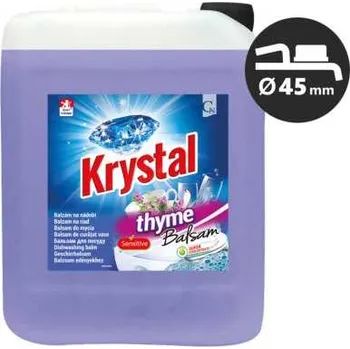 Mycí prostředek KRYSTAL balzám na nádobí mateřídouška 5 l