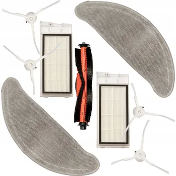 Sada příslušenství pro Roidmi Eve Plus: Kartáč, hlavní kartáč, filtry, mopovací textilie