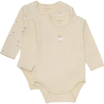 Kojenecký body BODY KOJENECKÉ FIXONI S HUSOU 2 KS, BISCOTTI Velikost: 68