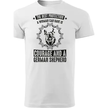 Pánské tričko Grooters Tričko pro pejskaře - Best protection Barva: Bílá, Velikost: XL