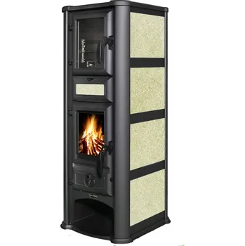 Krbová kamna TIM SISTEM TIM SISTEM, krbová kamna na TP Lederata Plus ECO 8,2 kW béžová