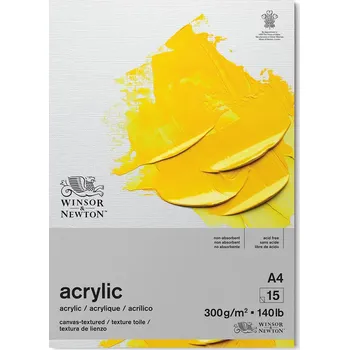 Winsor & Newton Blok na akrylové barvy Winsor & Newton, 300 g/m2 - A4