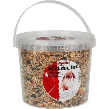 Krmivo pro hlodavce Apetit ZAKRSLÝ KRÁLÍK kyblík 1,7kg