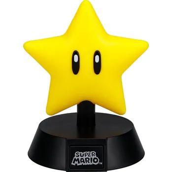 Figurka Super Mario - Super Star - Icon - svítící figurka