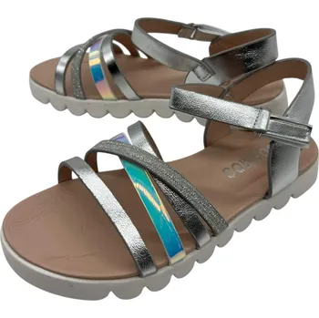 Dívčí sandály Love Dívčí stříbrné sandály 01 Barva: Stříbrná, Velikost: 31