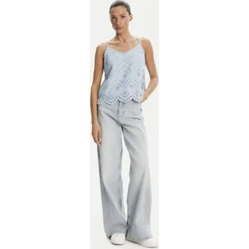 Pieces Top Vilde 17156563 Světle modrá Regular Fit XL