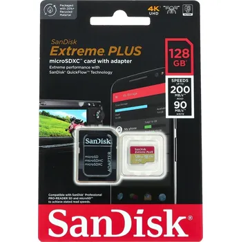 Paměťová karta Paměťová karta Extreme Plus 128GB micro SDXC