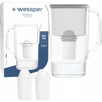 Filtrační konvice Filtrační konvice Wessper D1 SOLID FutureFlow 3,3 l stříbrná/šedá