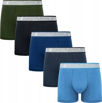 Boxerky 5x Pánské bavlněné boxerky v 5 barvách, velikost XL