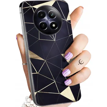 Pouzdro na mobilní telefon Zadní Kryt Hello Case pro realme 12 5G zlatý