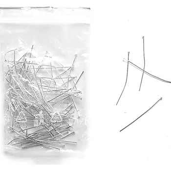 Vánoční dekorace Komponent, nýty, 4 cm, 100 ks, stříbrná barva