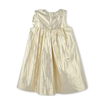 Dámské šaty Karl Lagerfeld Kids Elegantní šaty Z30474 S Zlatá Regular Fit 6Y
