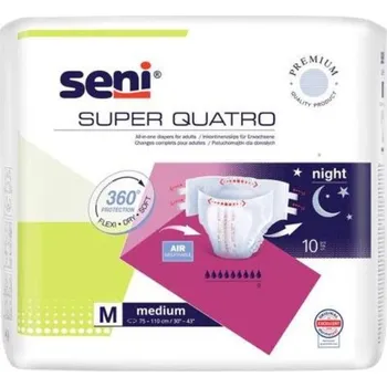 Inkontinenční kalhotky Seni Super Quatro inkontinenční plenkové kalhotky M 10ks