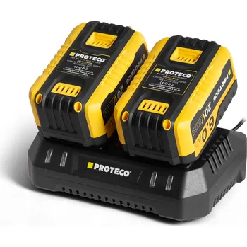 PROTECO 2x 6 Ah + nabíječka DUAL 4.0 A