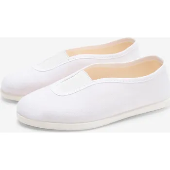 Dětská sportovní obuv DOMYOS Dětské gymnastické cvičky látkové 27 BÍLÁ