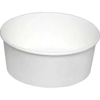 Jednorázové nádobí Miska papírová na salát 750ml, 150mm bílá K - 300 ks