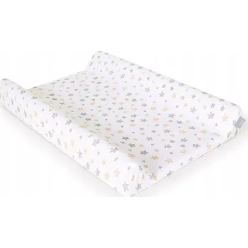 Přebalovací podložka Potahy na přebalovací podložku Ceba Baby tmavě šedá + žluté hvězdičky 2 ks