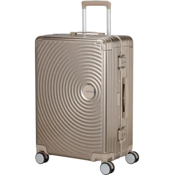 American Tourister Soundbox Alu spinner 68 cestovní kufr, Barva Bronze 1133