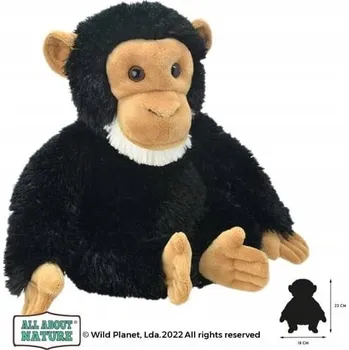 plyšák Plyšák Ručně šitý Plyšová Hračka Šimpanz All About Nature 18 x 23 cm