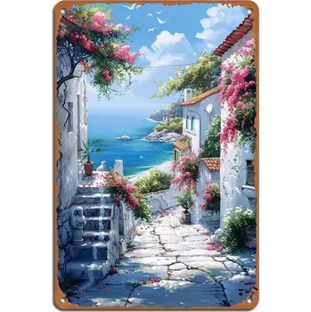 Plechová cedule BAF Kovová cedule Řecký život 30 x 20 cm