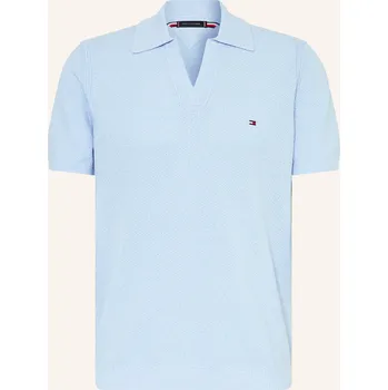 Pánská móda Tommy Hilfiger Pánská Úpletová Polokošile Regular Fit, tmavě...