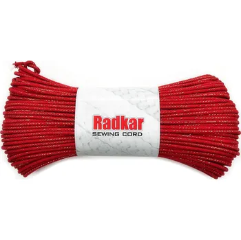 Příze RADKAR šňůry na šití 5mm Golden Red - 100m návin