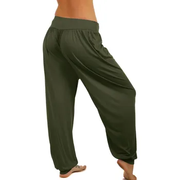 Dámské kalhoty TopMode Dámské dlouhé jednobarevné harémové kalhoty 813948