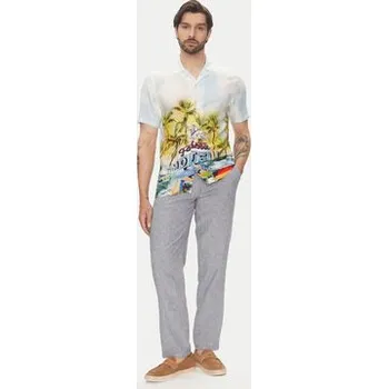 Pánské kalhoty Lindbergh Kalhoty z materiálu 30-003030 Modrá Relaxed Fit L