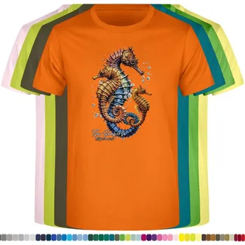 detske-levne-bavlnene-tricko-potisk-morsky-konik-svet Barva: Orange - oranžová, Dětská bavlněná trička JHK: S