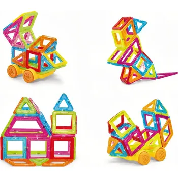 ostatní stavebnice Magnetická stavebnice Barevná 38 ks