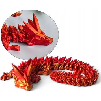 Figurka Drak 3D figurka draka, křišťálový drak, 35 cm, dekorace do pokoje