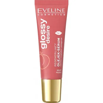 Lesk na rty Eveline Cosmetics Glossy desire Regenerační olej na rty - Milky peach